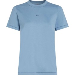 Тениска Tommy hilfiger WW0WW45626 short sleeve T-shirt - Blue (Brisk Blue) тениска,мъжки,тениски,дамски,тениски,tommy,hilfiger,ww0ww45626,short,sleeve,t,shirt,blue,(brisk,blue)