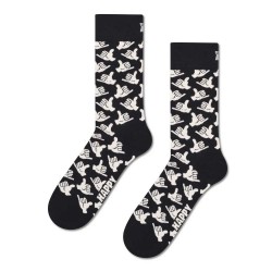 чорапи,мъжки,чорапи,дамски,чорапи,happy,socks,hang,loose,crew,socks,black,(black)
