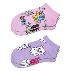 чорапи,мъжки,чорапи,дамски,чорапи,happy,socks,unicorn,short,socks,2,pairs,purple,pink,(pink)