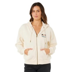 Блуза Rip curl Aloha full zip sweatshirt - Beige (Bone) блуза,дамски,блузи,rip,curl,aloha,full,zip,sweatshirt,beige,(bone)