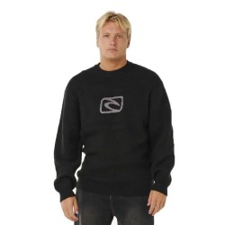 блуза,мъжки,пуловери,rip,curl,inner,visions,knit,crew,sweater,black,(black)