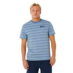 Тениска Rip curl Pacific Rinse Stripe short sleeve T-shirt - Blue (Faded Denim) тениска,мъжки,тениски,дамски,тениски,rip,curl,pacific,rinse,stripe,short,sleeve,t,shirt,blue,(faded,denim)