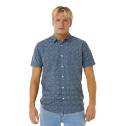 Риза с къс ръкав Rip curl Sessions Aerotech short sleeve shirt - Blue (Blue Lagoon) риза,с,къс,ръкав,дамски,ризи,мъжки,ризи,rip,curl,sessions,aerotech,short,sleeve,shirt,blue,(blue,lagoon)