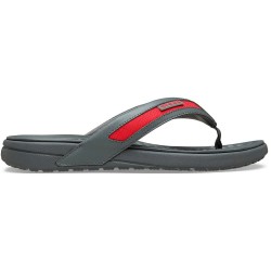 Джапанки Crocs Yukon Sport flip flops - Grey (Slate Grey / Flame) джапанки,мъжки,джапанки,и,чехли,дамски,сандали,и,чехли,crocs,yukon,sport,flip,flops,grey,(slate,grey,flame)