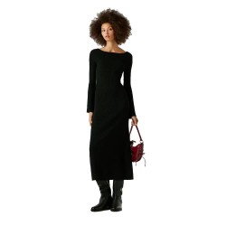 рокля,дамски,поли,и,рокли,pepe,jeans,chanele,midi,dress,black,(black)