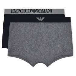 Боксерки Emporio armani EM000252_AF18881 Trunk boxers 2 units - Blue / Grey (Grey Mel / Armani Blue) боксерки,мъжко,бельо,emporio,armani,em000252,af18881,trunk,boxers,2,units,blue,grey,(grey,mel,armani,blue)