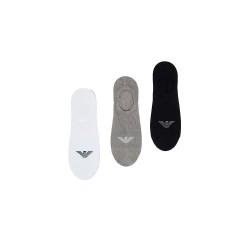 Чорапи Emporio armani EM000548_AF23600 no show socks 3 pairs - Multicolor (Black / Grey / White) чорапи,мъжки,чорапи,дамски,чорапи,emporio,armani,em000548,af23600,no,show,socks,3,pairs,multicolor,(black,grey,white)