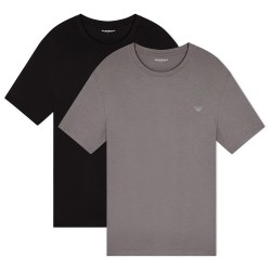 Emporio armani EM001849_AF18893 short sleeve base layer 2 units - Black / Grey (Black / Grey) мъжко,бельо,emporio,armani,em001849,af18893,short,sleeve,base,layer,2,units,black,grey,(black,grey)