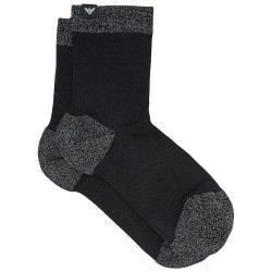 Чорапи Emporio armani EW000572_AF20517 short socks - Black (Fancy Black / Lurex) чорапи,мъжки,чорапи,дамски,чорапи,emporio,armani,ew000572,af20517,short,socks,black,(fancy,black,lurex)