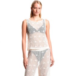 Потник Emporio armani EW000607_AF20251 Sleeveless Top - White (Ivory) потник,дамски,топове,emporio,armani,ew000607,af20251,sleeveless,top,white,(ivory)