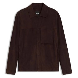 Яке BOSS Molot 10279482 leather jacket - Brown (Dark Brown) яке,мъжки,якета,дамски,якета,и,палта,boss,molot,10279482,leather,jacket,brown,(dark,brown)