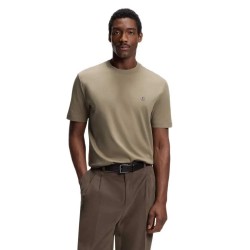 Тениска HUGO Dulerostee T-shirt - Brown (Light / Pastel Brown) тениска,мъжки,тениски,дамски,тениски,hugo,dulerostee,t,shirt,brown,(light,pastel,brown)