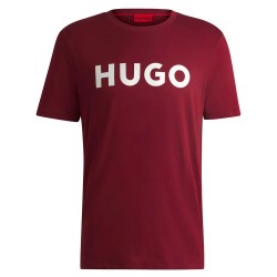 тениска,мъжки,тениски,дамски,тениски,hugo,dulivio,10229761,red,short,sleeve,t,shirt,red,(dark,pink)