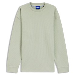 Тениска HUGO Nuwolo 10268873 BLUE long sleeve T-shirt - Beige (Open Green) тениска,мъжки,тениски,дамски,тениски,hugo,nuwolo,10268873,blue,long,sleeve,t,shirt,beige,(open,green)
