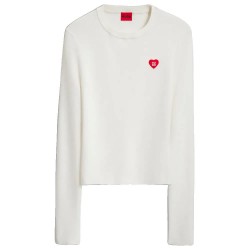 блуза,дамски,блузи,hugo,sarpha,10276426,red,sweatshirt,white,(open,white)