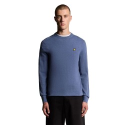 блуза,мъжки,пуловери,lyle,&,scott,kn2114vc,sweater,blue,(graystone,marl)