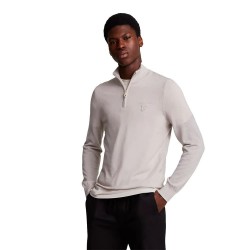 блуза,мъжки,пуловери,дамски,пуловери,lyle,&,scott,tonal,eagle,marino,half,zip,sweater,beige,(cove)