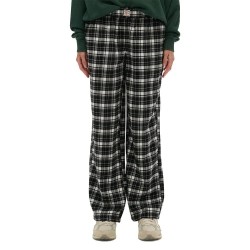 панталони,дамски,панталони,superdry,check,elastic,dress,pants,black,(black,ecru,check)