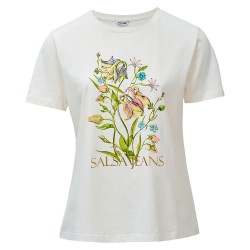 Тениска Salsa jeans 21011191 short sleeve T-shirt - Beige (Light Pearl V2) тениска,мъжки,тениски,дамски,тениски,salsa,jeans,21011191,short,sleeve,t,shirt,beige,(light,pearl,v2)