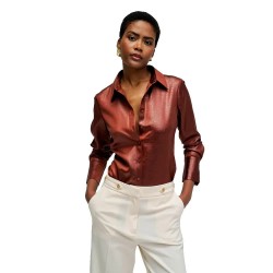 Риза с дълъг ръкав Salsa jeans Basic long sleeve shirt - Brown (Dark Brown V1) риза,с,дълъг,ръкав,дамски,ризи,мъжки,ризи,salsa,jeans,basic,long,sleeve,shirt,brown,(dark,brown,v1)
