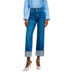 Дънки Salsa jeans Faith Straight Fit jeans - Blue (Medium Wash) дънки,дамски,панталони,salsa,jeans,faith,straight,fit,jeans,blue,(medium,wash)