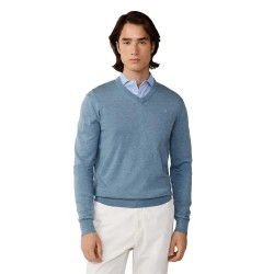 блуза,мъжки,пуловери,дамски,пуловери,hackett,hm7000118,v,neck,sweater,blue,(dusty,blue)