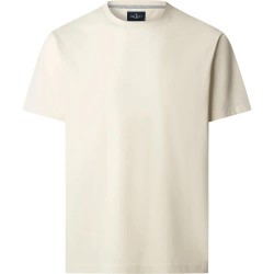 Тениска Hackett Pima Cotton short sleeve T-shirt - Beige (Off White) тениска,мъжки,тениски,дамски,тениски,hackett,pima,cotton,short,sleeve,t,shirt,beige,(off,white)