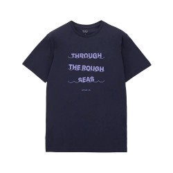 Тениска Makia Wave short sleeve T-shirt - Blue (Dark Navy) тениска,мъжки,тениски,дамски,тениски,makia,wave,short,sleeve,t,shirt,blue,(dark,navy)