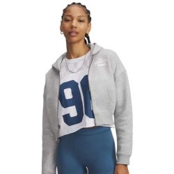 поларена,блуза,дамски,блузи,under,armour,icon,fleece,novelty,full,zip,sweatshirt,grey,(gray)