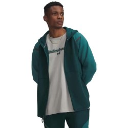 Поларена блуза Under armour Unstoppable Fleece full zip sweatshirt - Green (Green / Green) поларена,блуза,мъжки,пуловери,under,armour,unstoppable,fleece,full,zip,sweatshirt,green,(green,green)