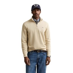 блуза,мъжки,пуловери,gant,2008005,reg,shield,half,zip,sweatshirt,beige,(oat,beige)