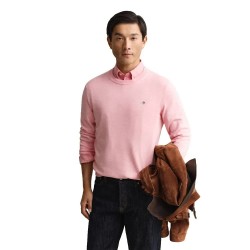 блуза,мъжки,пуловери,дамски,пуловери,gant,8030561,classic,sweater,pink,(california,pink,melange)