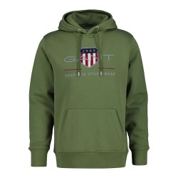 суичър,мъжки,пуловери,gant,archive,shield,regular,fit,hoodie,green,(dry,herb,green)