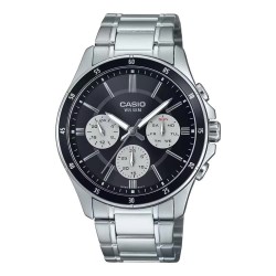 Часовник Casio MTP1374D1A3VD 5ATM 47mm watch - Silver (Grey / Black) часовник,часовници,casio,mtp1374d1a3vd,5atm,47mm,watch,silver,(grey,black)