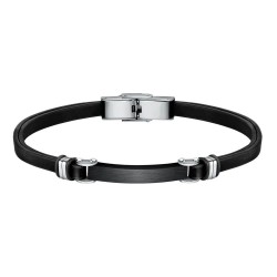 Sector SZV92 22cm bracelet - Silver (Black) бижутерия,sector,szv92,22cm,bracelet,silver,(black)