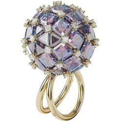 Swarovski 5610816 ring - Golden (Purple) бижутерия,swarovski,5610816,ring,golden,(purple)