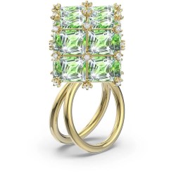 Swarovski 5610908 ring - Golden (Green) бижутерия,swarovski,5610908,ring,golden,(green)