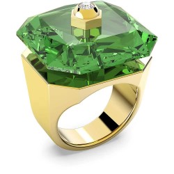 бижутерия,swarovski,5620763,ring,golden,(green)