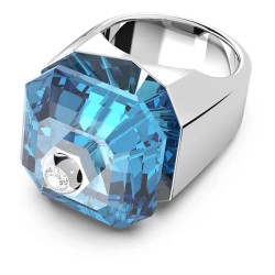 бижутерия,swarovski,5620774,ring,silver,(blue)