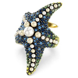 Swarovski 5686985 ring - Golden (Multicolored) бижутерия,swarovski,5686985,ring,golden,(multicolored)