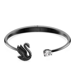 бижутерия,swarovski,5688744,6x5cm,bracelet,silver,(black)