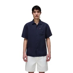 Риза с къс ръкав Napapijri Linen 1 short sleeve shirt - Blue (Blue Marine) риза,с,къс,ръкав,дамски,ризи,мъжки,ризи,napapijri,linen,1,short,sleeve,shirt,blue,(blue,marine)