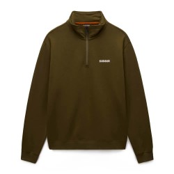 блуза,мъжки,пуловери,napapijri,small,box,half,zip,sweatshirt,green,(dark,olive)