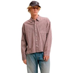 Карирана риза Jack & jones Austin Clean Check long sleeve shirt - Red (Chocolate Truffle / Checks) карирана,риза,дамски,ризи,мъжки,ризи,jack,&,jones,austin,clean,check,long,sleeve,shirt,red,(chocolate,truffle,checks)