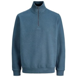 блуза,мъжки,пуловери,дамски,пуловери,jack,&,jones,bradley,half,zip,sweater,blue,(turbulence)