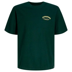 Тениска Jack & jones Brandes Backp Relaxed SN short sleeve T-shirt - Green (Scarab) тениска,мъжки,тениски,дамски,тениски,jack,&,jones,brandes,backp,relaxed,sn,short,sleeve,t,shirt,green,(scarab)