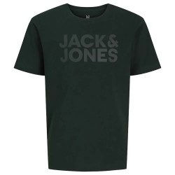Тениска Jack & jones Corp Logo short sleeve T-shirt - Green (Scarab / Big Tonal) тениска,мъжки,тениски,дамски,тениски,jack,&,jones,corp,logo,short,sleeve,t,shirt,green,(scarab,big,tonal)