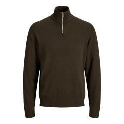 блуза,мъжки,пуловери,дамски,пуловери,jack,&,jones,emil,half,zip,sweater,green,(rosin)