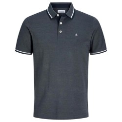 Jack & jones Epaulos short sleeve polo - Blue (Turbulence / Play) дамски,блузи,с,яка,мъжки,блузи,с,яка,jack,&,jones,epaulos,short,sleeve,polo,blue,(turbulence,play)