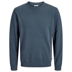 Блуза Jack & jones Essential Basic Knitted sweater - Blue (Turbulence) блуза,мъжки,пуловери,дамски,пуловери,jack,&,jones,essential,basic,knitted,sweater,blue,(turbulence)